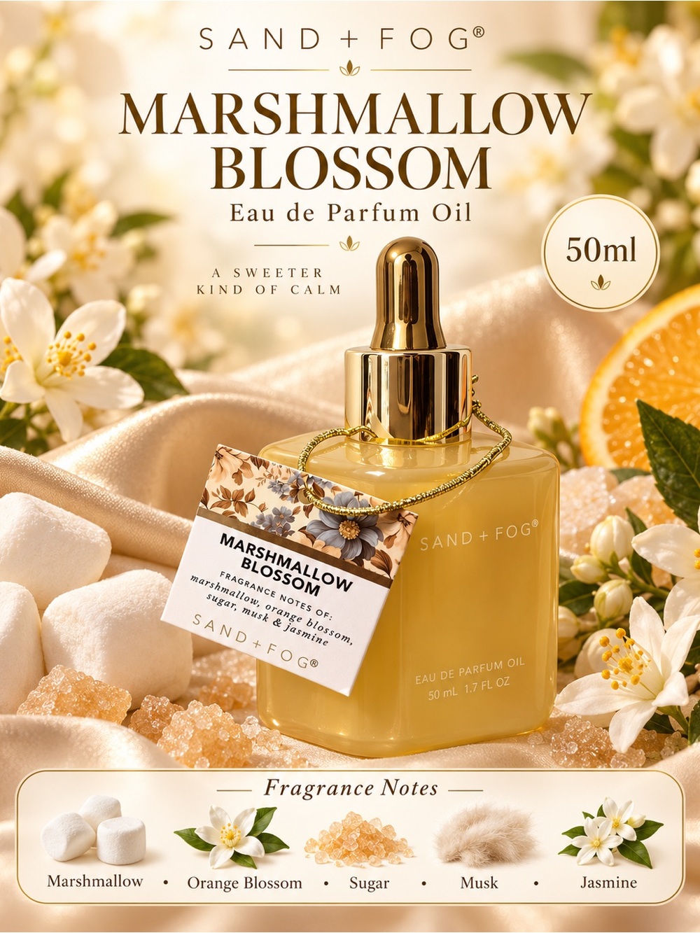 Sand+fog Marshmallow Blossom Facial Oil